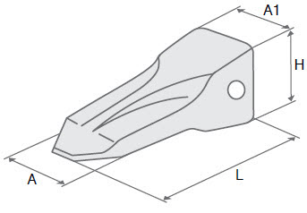 Скальная коронка Komatsu