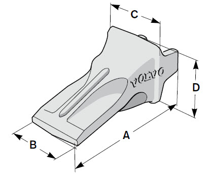 Коронка GPE ковша VOLVO